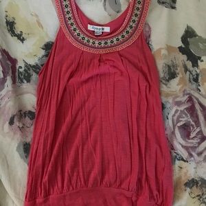 Forever 21 Tops - forever 21 coral embroidered tank Forever 21 Tops - forever 21 coral embroidered tank